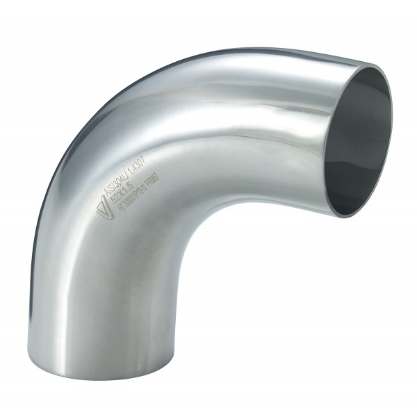 stainless steel - Food pipes - fittings - EXPANDING BEND 90° DIN  DIN